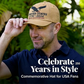 Gorra de algodón lavado vintage del 250 aniversario