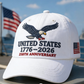 Gorra de algodón lavado vintage del 250 aniversario
