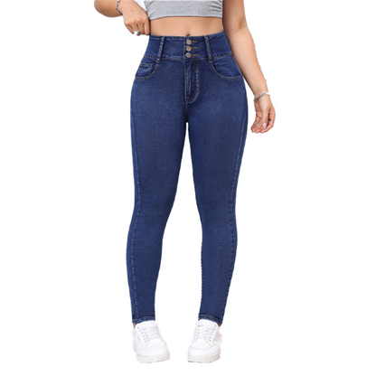🎁Nuevos Llegados 2026 -50% DE DESCUENTO💥 Jeans ajustados (skinny) de cintura alta y con elasticidad para mujer