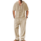 👕 LIMITED-TIME 50% OFF! 💥 Men's Cotton Linen Hooded Shirt & Pants Set – Breathable, Relaxed Fit, Vacation Ready ✨