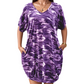 👗 ¡50% DE DESCUENTO AHORA! 🌿 Vestido camisero de camuflaje para mujer – Escote en V y bolsillos laterales – Corte relajado y dobladillo ribeteado – Talla grande (plus size) amigable 🚶‍♀️
