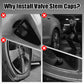 🌟 2026 Sale — Over 57,500 Sold! 🚗 4PCS Glow-in-The-Dark Car Tire Valve Cap