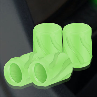 🌟 2026 Sale — Over 57,500 Sold! 🚗 4PCS Glow-in-The-Dark Car Tire Valve Cap