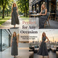 Vestido elegante con fruncido en la cintura y bolsillos para mujer