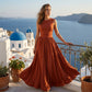 Vestido elegante con fruncido en la cintura y bolsillos para mujer
