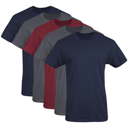 Camiseta Clásica de Cuello Redondo para Hombre – Mezcla Premium de Algodón, Corte Atlético Moderno, Costuras Reforzadas 👕✨