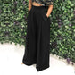 Pantalones elegantes de cintura alta para mujer