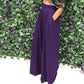 Pantalones elegantes de cintura alta para mujer