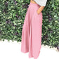 Pantalones elegantes de cintura alta para mujer