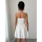 Vestido Mini Línea A con Fruncido para Mujer