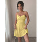 Vestido Mini Línea A con Fruncido para Mujer