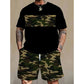 👕¡50% DESCUENTO!🩳Conjunto de Camiseta y Shorts de Camuflaje para Hombre – Coordinado, Relajado y Transpirable 🌿