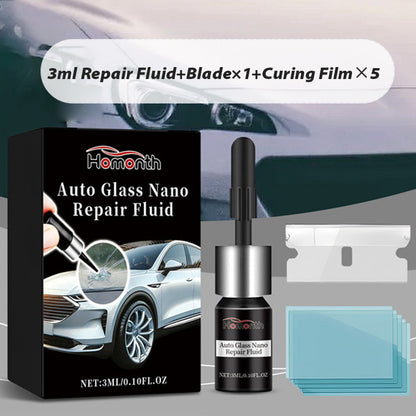 Kit de líquido nanoreparador para cristales de automóviles