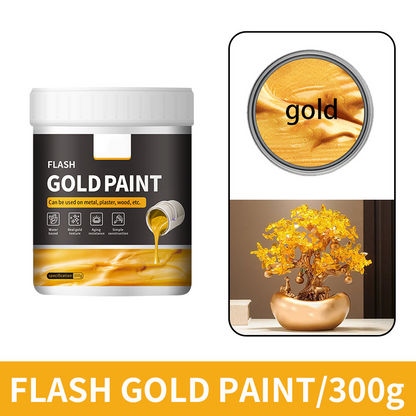 Pintura dorada brillante multiusos a base de agua