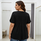 👚 ¡50% DE DESCUENTO AHORA! ✨ Camiseta de manga abullonada con frente plisado para mujer – Suave, transpirable y elegante – perfecta para el trabajo, el brunch o los días de primavera 🌸