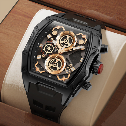 ⌚ ¡TIEMPO LIMITADO 50% DE DESCUENTO! ✨ Reloj de cuarzo Tonneau para hombre – Retro, Premium, Minimalista ✨