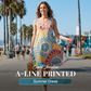 🌸Oferta caliente de verano✨ Vestido de verano estampado, casual, sin mangas y corte en línea A