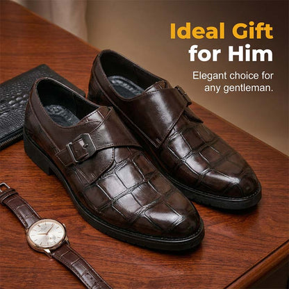 📢📢¡50% DE DESCUENTO!! ⏰Zapatos Clásicos de Cuero Sintético con Hebilla para Hombre