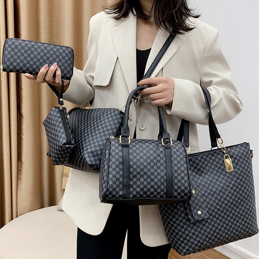 📢📢¡50% DE DESCUENTO!! ⏰ Elegante set de bolsos 6 en 1 para mamá y bebé – Estampado, versátil, bolso de hombro, bandolera y bolso de mano para uso diario 🌿