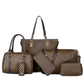 📢📢¡50% DE DESCUENTO!! ⏰ Elegante set de bolsos 6 en 1 para mamá y bebé – Estampado, versátil, bolso de hombro, bandolera y bolso de mano para uso diario 🌿