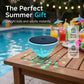 Luz solar flotante para piscina con proyección de peces