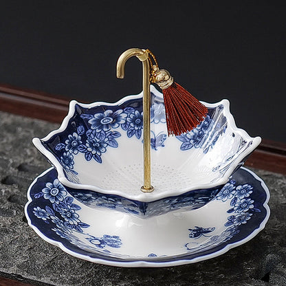 🍵🔥 50% OFF! Ceramic Umbrella Tea Strainer Set – Hand-Glazed Porcelain Infuser with Matching Saucer, Fine Stainless Mesh Filter, Leak-Proof, Heat-Resistant, Elegant Umbrella Design for Loose Leaf, Herbal & Flowering Teas ✨