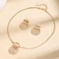 💫 ¡TIEMPO LIMITADO 50% DE DESCUENTO! ✨ Set de joyería geométrica moderna – Bañado en oro, ligero, elegante 🔶