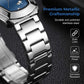 ⌚ ¡TIEMPO LIMITADO 50% DE DESCUENTO! ✨ Reloj masculino con forma de rombo – acero inoxidable, caráter azul, elegante 🌀