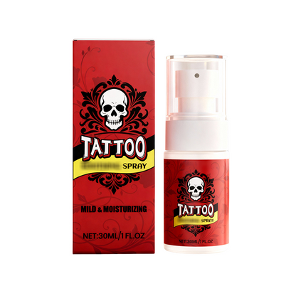 Feuchtigkeitsspendendes Spray zur Nachsorge bei Tattoos