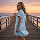 👕 LIMITED-TIME 50% OFF! ✨ Casual Short Sleeve Dress – Button Front, Pockets, Breezy Fit 🌿