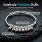 🏆¡ÚBTIMO DÍA DE OFERTA 50% DESCUENTO!🔥 Pulsera Ajustable con Cascabeles y Dijes en Plata
