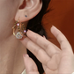 💎 ¡50% DE DESCUENTO POR TIEMPO LIMITADO! ✨ Pendientes de Aro Doble con Bola de Circonia – Brillantes, Ligeros, Cierre Seguro ✨