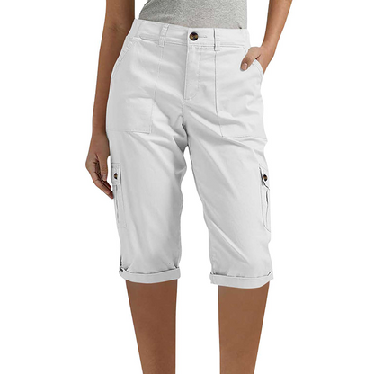 📢📢¡40% DE DESCUENTO! ⏰ Pantalones Cargo Capri Casuales para Mujer con Bolsillos
