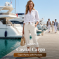 📢📢¡40% DE DESCUENTO! ⏰ Pantalones Cargo Capri Casuales para Mujer con Bolsillos