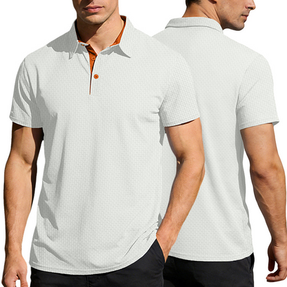 👔 ¡50% DESCUENTO POR TIEMPO LIMITADO! ✨ Camisa de Cuello con Textura para Hombre – Transpirable, Absorbe la Humedad, Acento Moderno 🌿