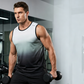 💪 ¡50% DE DESCUENTO POR TIEMPO LIMITADO! ✨ Camiseta sin Mangas Degradada para Hombre – Secado Rápido, Corte 3D, Transpirable 🏃‍♂️
