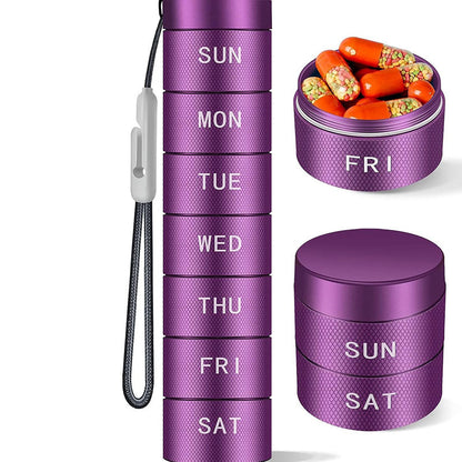 Pastillero Metálico Apilable para 7 Días