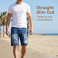 👖 LIMITED-TIME 50% OFF! 💥 Vintage Distressed Denim Shorts – Straight Slim Cut, Durable Hardware, Street Style ✨