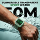 ⌚ LIMITED-TIME 50% OFF! 💥 Waterproof Transparent Digital Watch – 50M Rating, Luminous Display, Hybrid Time ✨