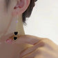 📢📢50% OFF !! ⏰Women’s Elegant Double Heart Tassel Earrings