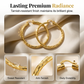 💫 LIMITED-TIME 50% OFF! 💥 Women's Minimalist Textured Hoop Earrings – Diamond-Cut, Snap Closure, Everyday Glow ✨