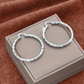💫 LIMITED-TIME 50% OFF! 💥 Women's Minimalist Textured Hoop Earrings – Diamond-Cut, Snap Closure, Everyday Glow ✨