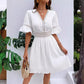 📢📢50% OFF !! ⏰Chic V-Neck Dress with Lace Cutout Details