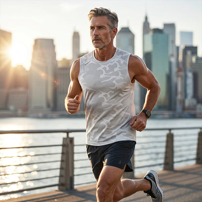 💪 LIMITED-TIME 50% OFF! 💥 Men's Breathable Camo Athletic Tank Top – Lightweight, Moisture-Wicking, Loose Fit ✨