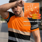 👕 LIMITED-TIME 50% OFF! ✨ Men's Fluorescent Color Block Athletic Shirt – High-Visibility, Reflective, Breathable 🚧