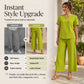 ⏳ LIMITED TIME 50% OFF! 👚 Women's V-Neck Top & Wide-Leg Pants Set – Effortless Style & All-Day Comfort 👖