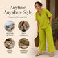 ⏳ LIMITED TIME 50% OFF! 👚 Women's V-Neck Top & Wide-Leg Pants Set – Effortless Style & All-Day Comfort 👖
