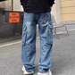 Utility Wide-Leg Cargo Jeans