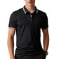 🎉 2026 Sale — Over 41,000 Sold! 👔 Contrast Lapel Polo – Crisp ☀️