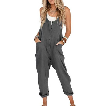 🎉 2026 Sale — Over 43,000 Sold! 👗 Women's Casual Sleeveless Jumpsuit with Pockets